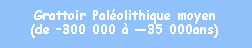Zone de Texte: Grattoir Palolithique moyen (de 300 000  35 000ans)