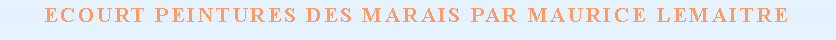 Zone de Texte: Ecourt Peintures des Marais par maurice lemaitre
